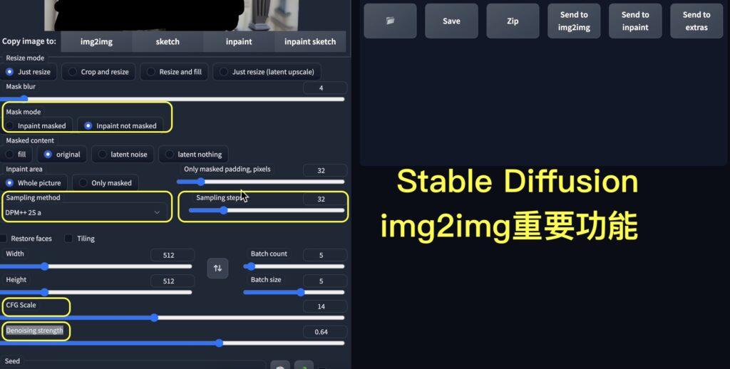Stable Diffusion img2img 重要功能教學